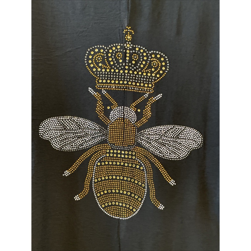 Culture Code XL Black Rhinestone Bee Blazer NWT‎ Pleated Back Jacket - Picture 16 of 16